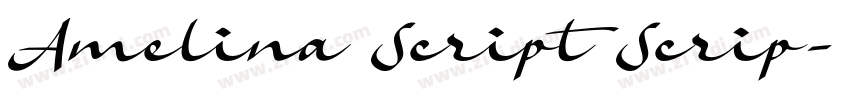 Amelina Script Scrip字体转换